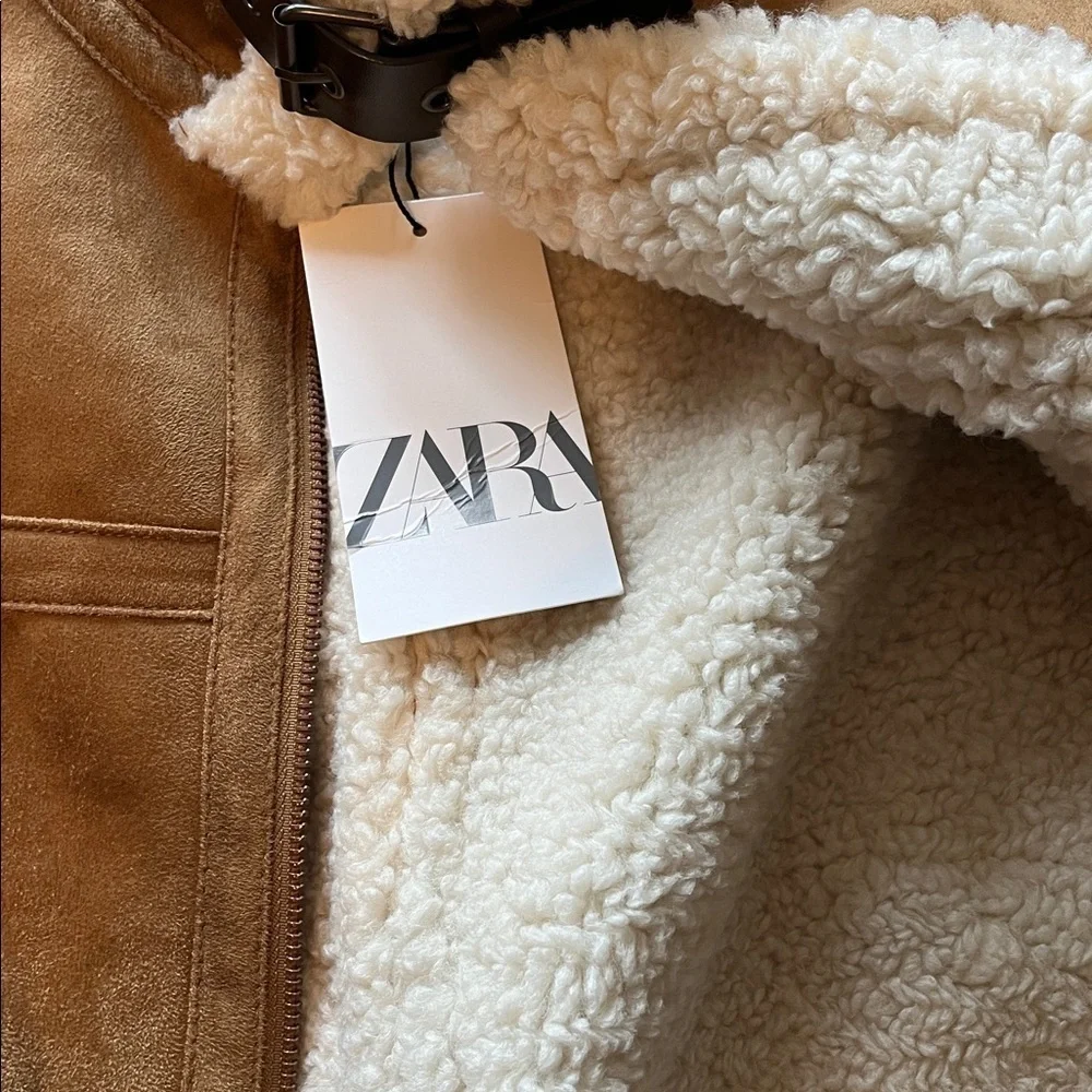 VIRAL NEW ZARA DOUBLE-FACED JACKET LUXURY JACKET SIZE M - Picture 5 of 15